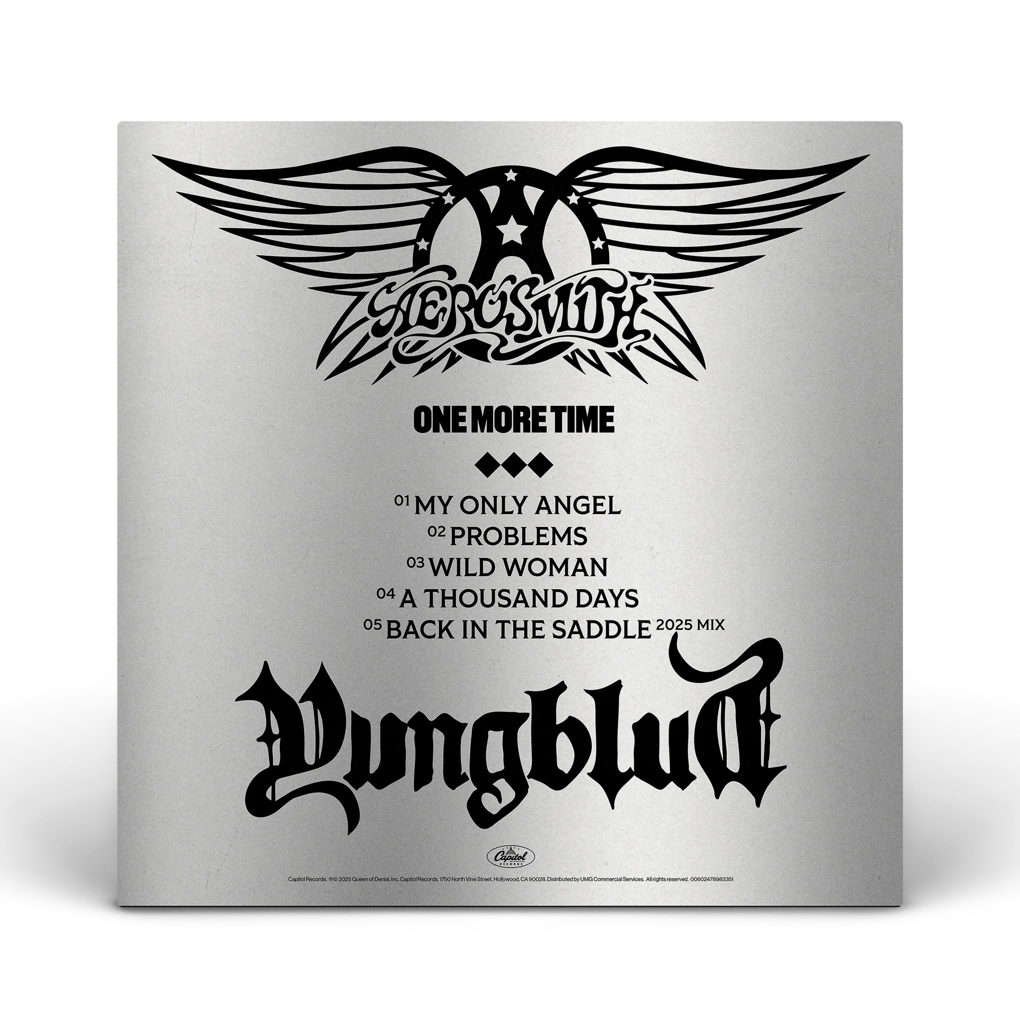 Aerosmith & YUNGBLUD - One More Time - Silver Vinyl (YUNGBLUD Store Exclusive) - Image 4