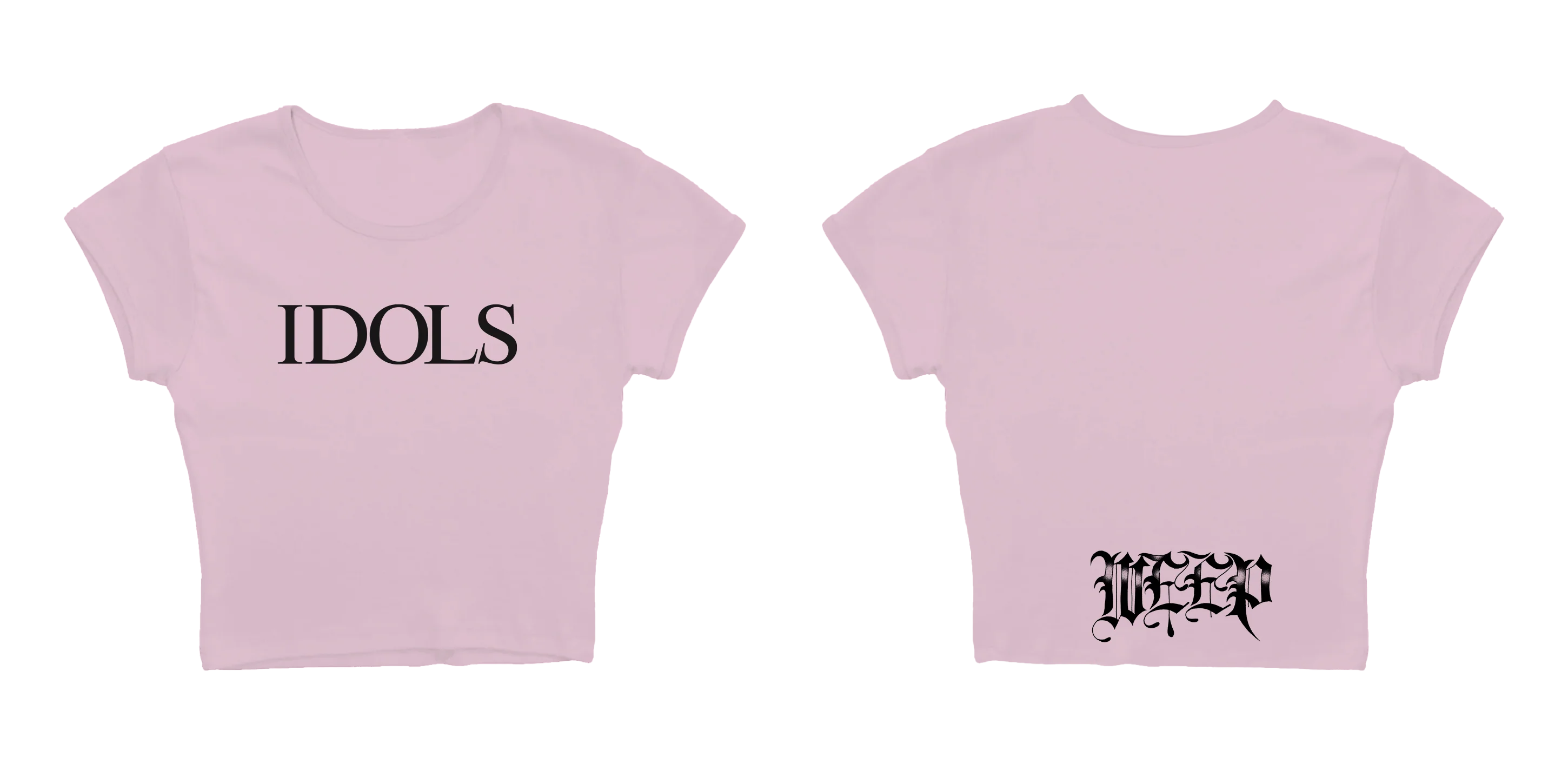 IDOLS WEEP PINK BABY T-SHIRT - Image 3